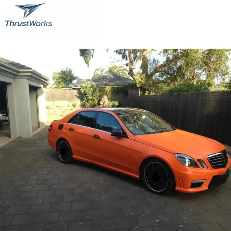 ThrustWorks E CLASS W212 A Style Body Kit Side Skirt E260 E200L To E63 Front Bumper And Rear Diffuser Exhaust Tips PP Material F
