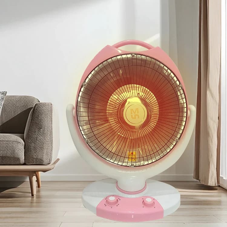 900W Carbon Fiber Electric Heater Fan Shaped Table Heaters for Home Use-for Indoor Bathroom Living Room Hotel EU Plug