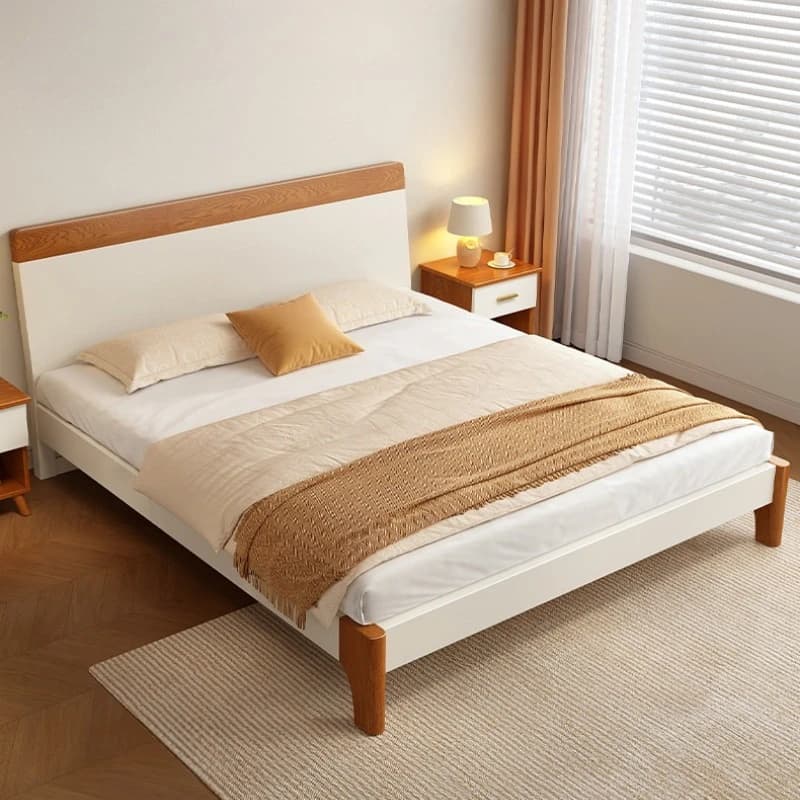 wooden single bed frame 180x200 stable bedroom household bed comfortable simple meubles de chambre sleeping set furniture