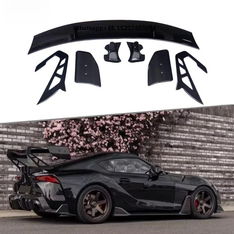 Dry Carbon Fiber Rear Wing Rear Trunk Lip Spoiler A90 A91 2019-2024 GT Wing Car Styling