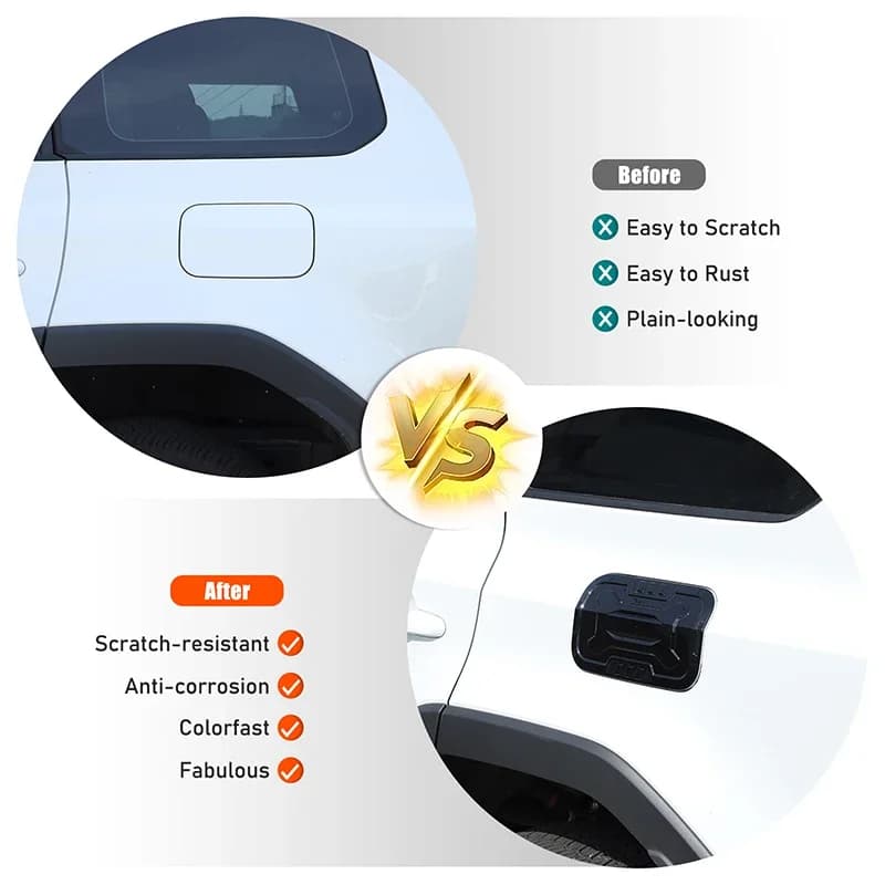 For Toyota Land Cruiser 250 Prado LC250 2024 Car Fuel Tank Cap Fuel Tank Cap Panel Sticker Exterior Molding Accessories