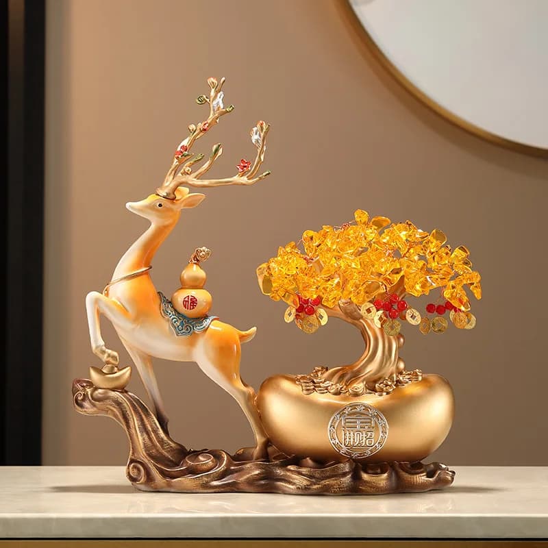 PYJ lucky money shake money all the way to make a fortune deer entrance living room housewarming new home gift