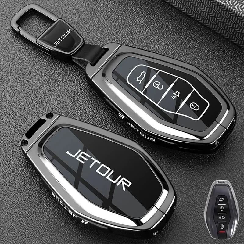 Car Accessories Zinc Alloy TPU Key Case Cover Holder For Chery Jetour Travel Turn Fur DASHING X-1 Pluskey X70 X90 X95 Smart Key