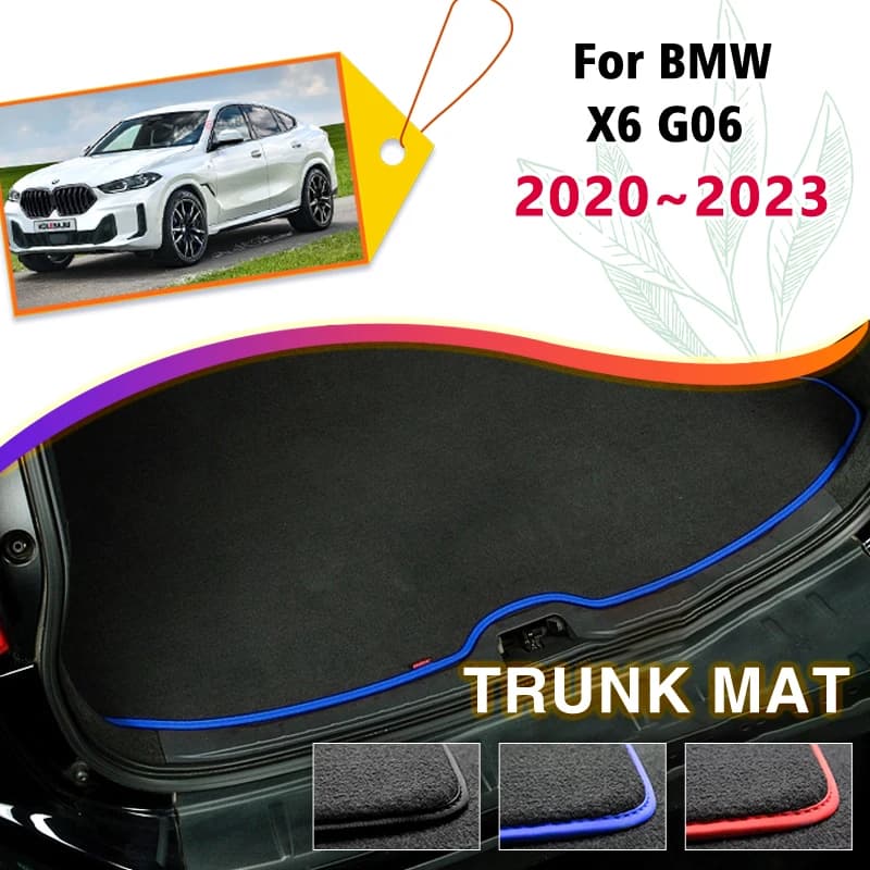 Car Trunk Mat For BMW X6 G06 2020 2021 2022 2023 Boot Cargo Liner Tray Rear Trunk Luggage Carpet Pads Storage Floor Accessories