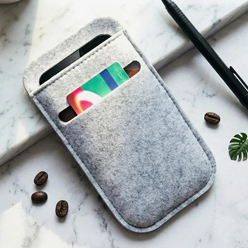 for iPhone X XS Cellphone Pouch Sleeve Bag Cases Cover For iphone xs max 6.5'' Universal Wool Felt Mobile Phone Case Wallet Bag