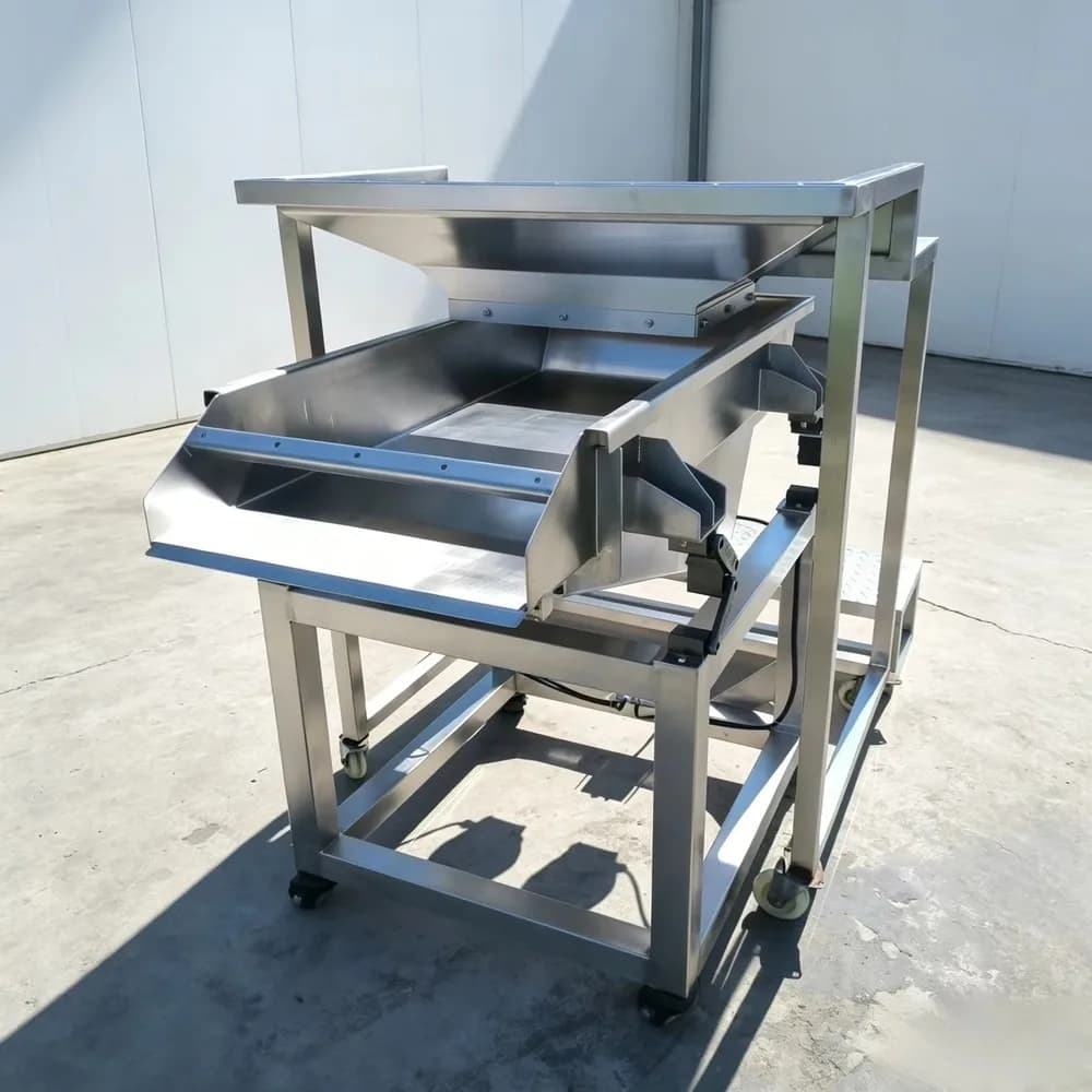 High Precision Electromagnetic Vibrating Feeder with Hopper Trough Stand Visual Operation Quantitative Feeding 60KW for