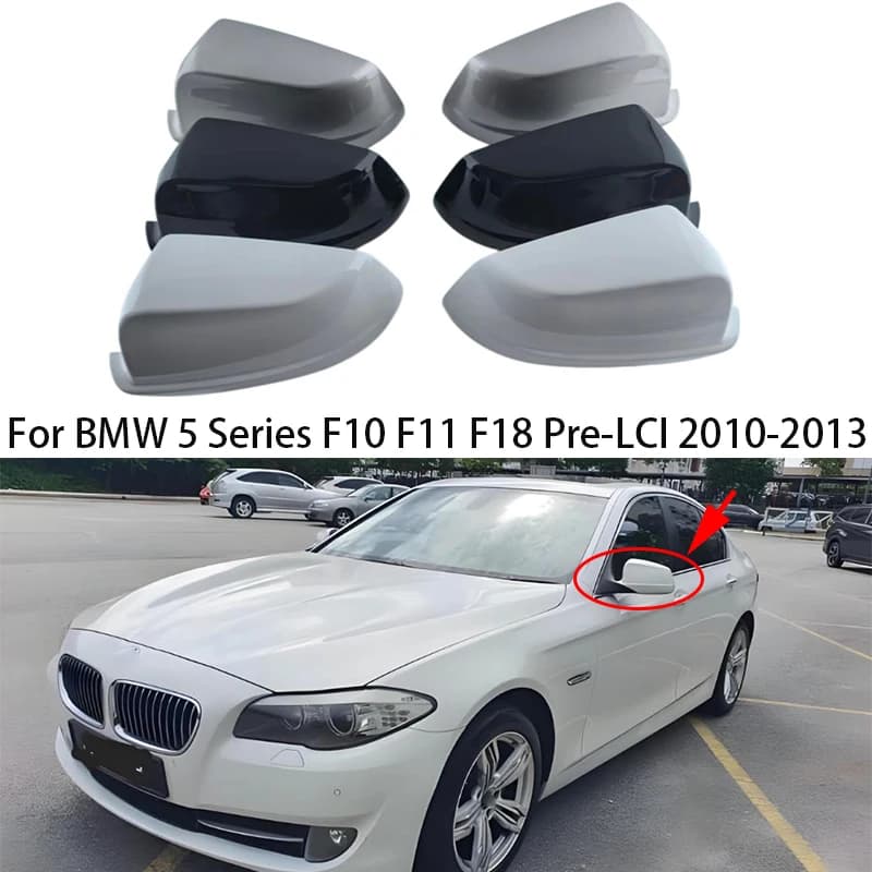 Car Accessories for BMW 5 Series F10 F11 F18 Pre-LCI 2010-2013 Rearview Mirror Cover Reverse Mirror Shell Case Shell Housing