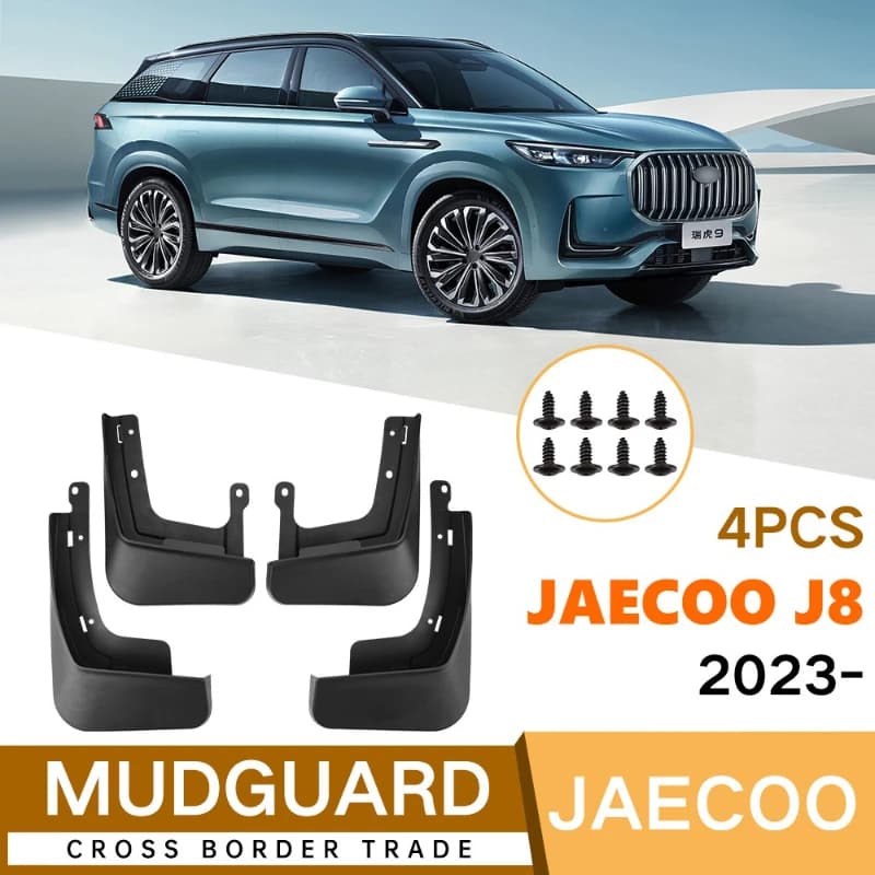 Mud Flaps For Jaecoo J8 2024 Tiggo 8 2023MudFlaps Front Rear Mudguards Car Accessories