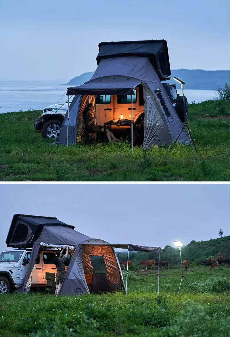 Shelter, car side tent, side tent, sunscreen, rainproof canopy, awning, outdoor camping custom