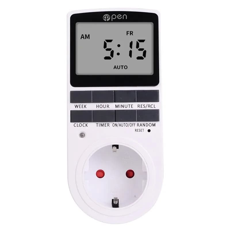 3pcs Uk Plug Digital Timer Plug Socket Electrical Programmable Plug in Timer Switch for Light B and More With Large Lcd Display