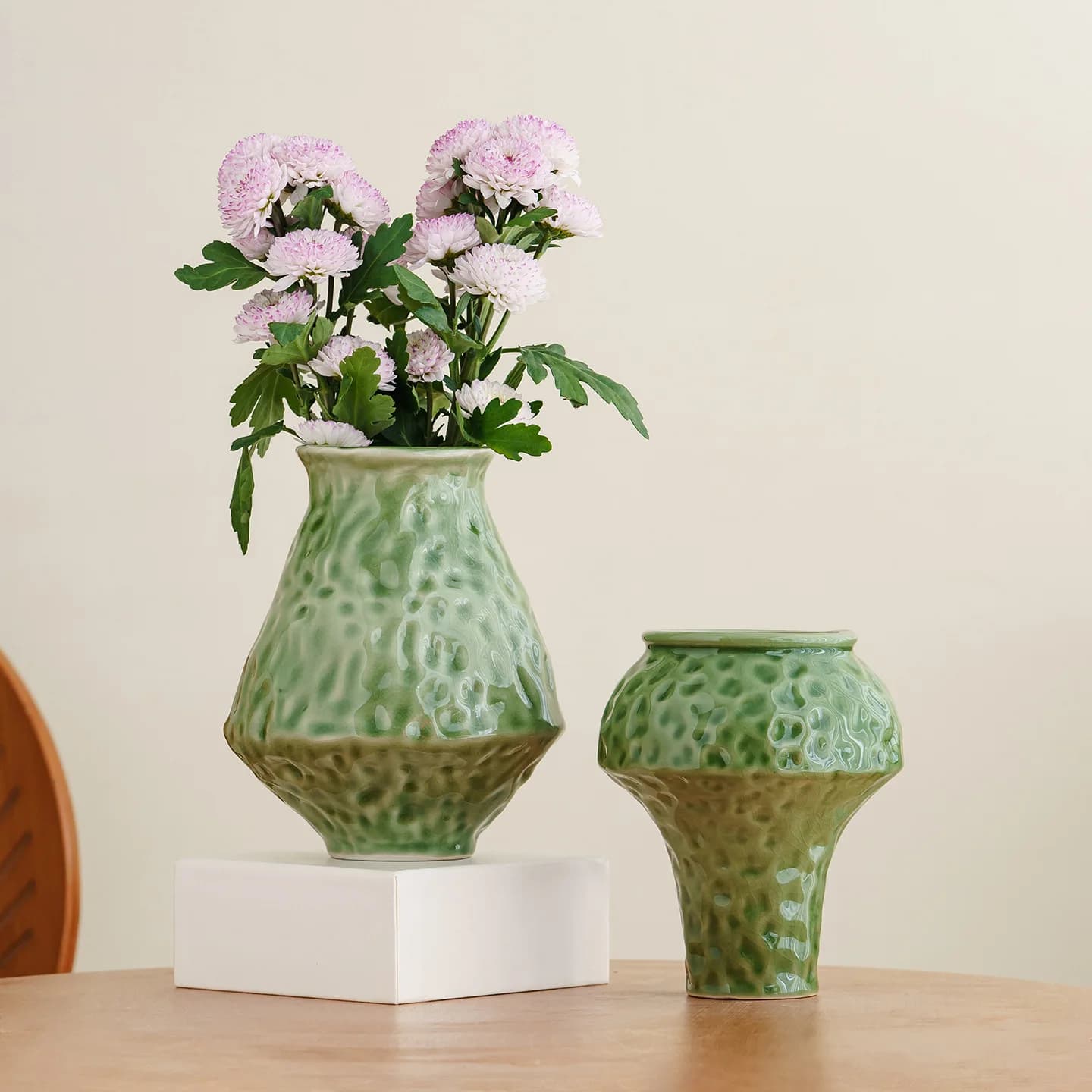 YFY new Chinese retro ceramic vase light luxury high sense living room desktop flower utensils  flower arrangement ornament