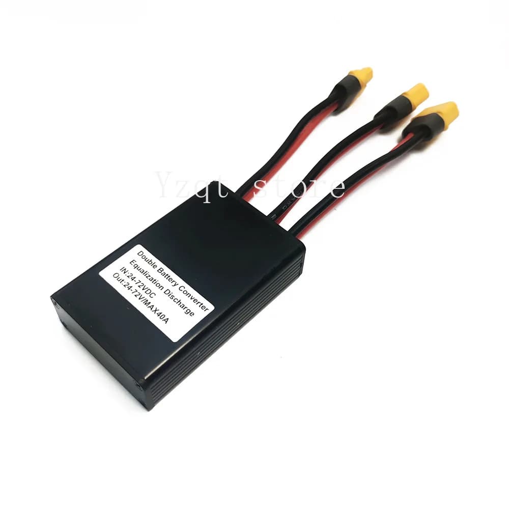 20V-72V 20A 30A 40A dual battery parallel module, discharge simultaneously, increase current