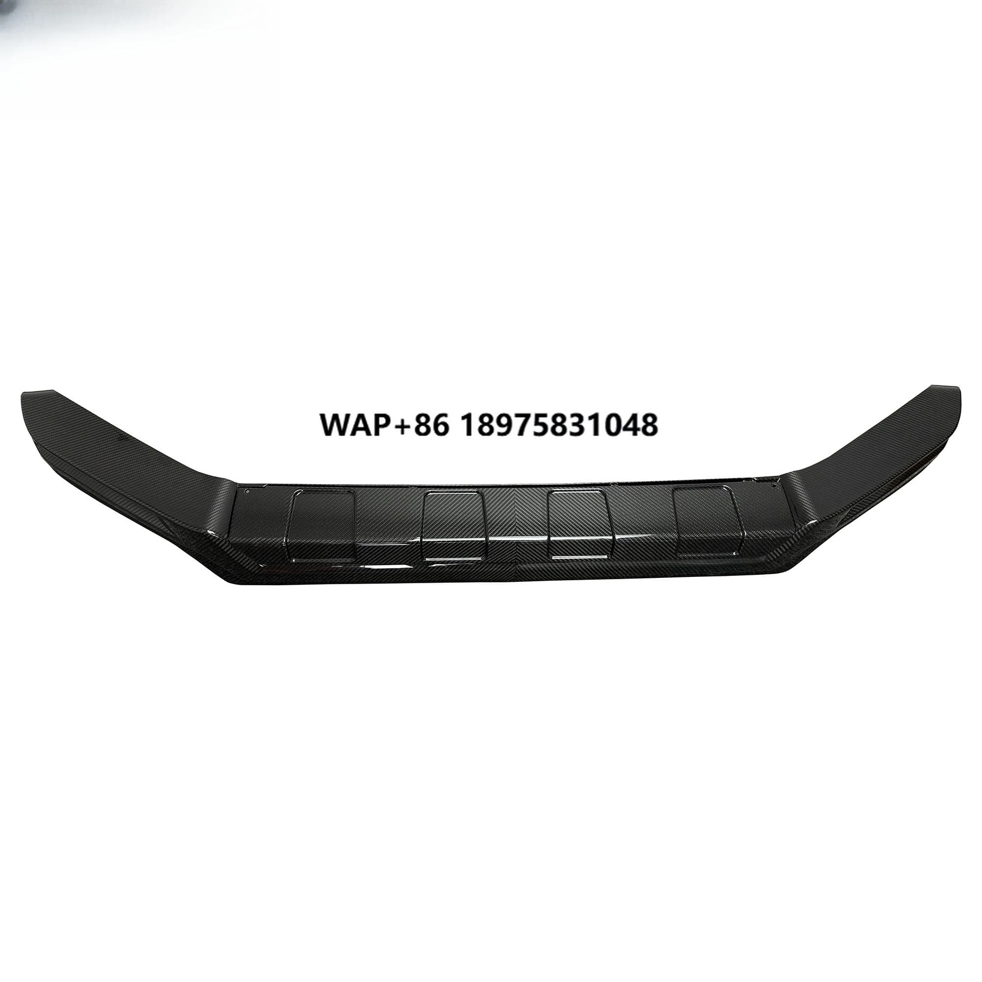B Style Dry Carbon Fiber Front Lip with B LED Light for G-Class W464 G63 G500 2019-2024