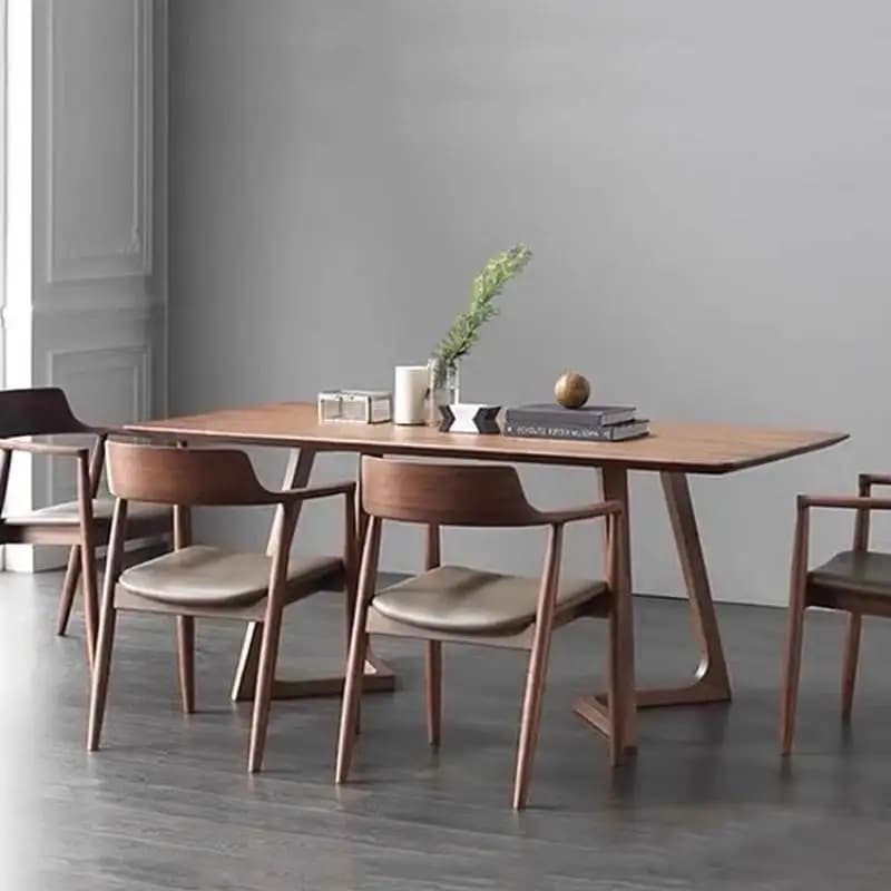Restaurant Modern Dining Table Luxury Design Nordic Kitchen Dining Table Wood Conference Study Mesa Comedor Furniture Home