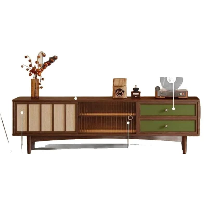LH used ash wood solid wood TV cabinet, living room home storage cabinet