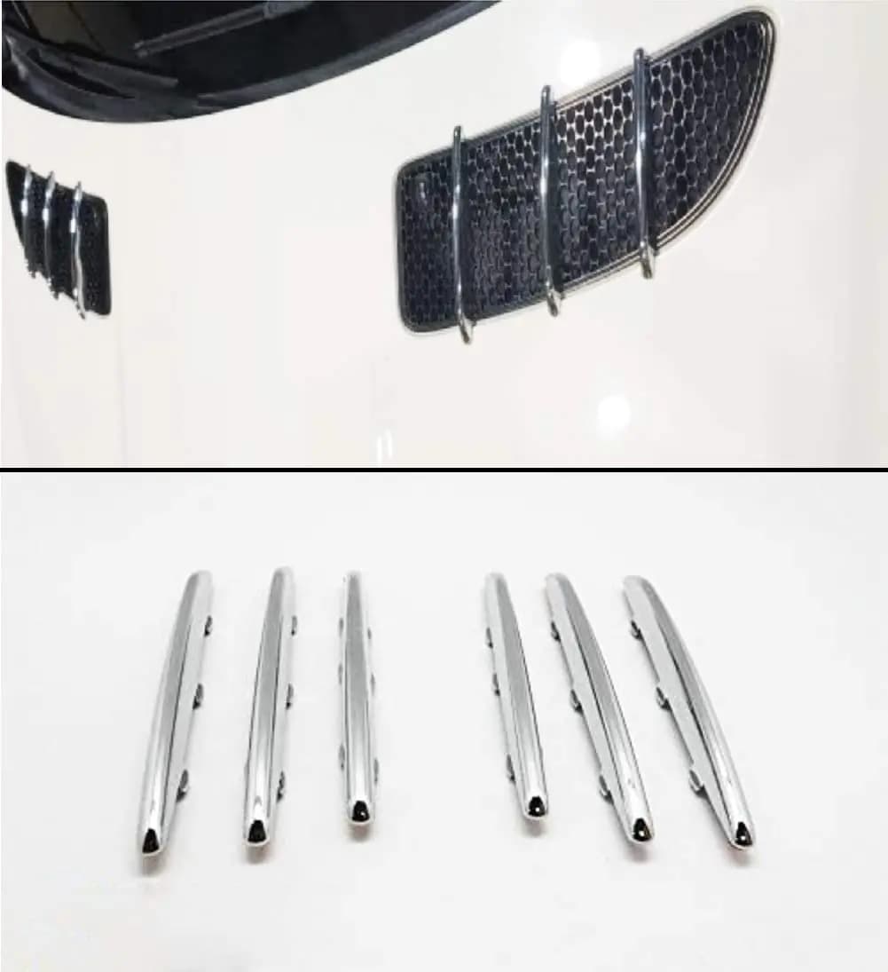 ABS Plastic Chrome Hood Vent Trim Fin Covers for Mercedes Benz R171 SLK Class Best Value Car Parts