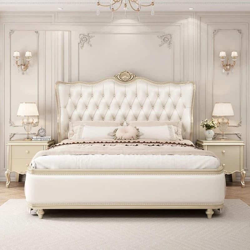French elegant queen beds creative light luxury princess double bed 180x200 designer base de cama matrimonial bedroom furniture