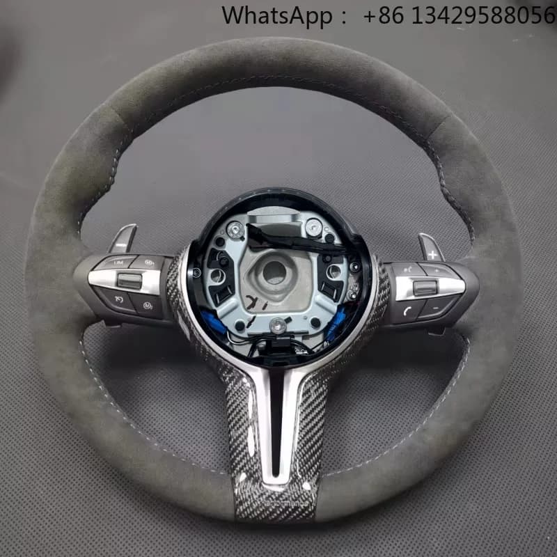 Leather Steering Wheel M Performance Steering Wheel Fit for BMW F30 F10 F32 F10 F20 F07 F01 E46 E60 E90 M3 M6 M5