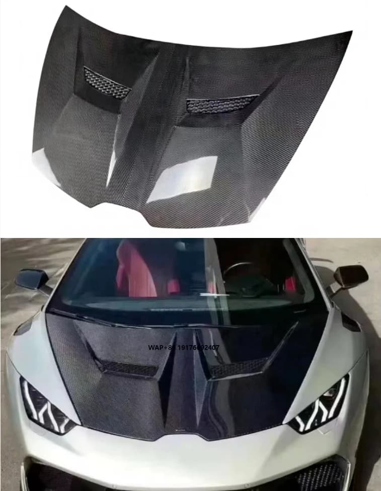 For Huracan LP580/LP610 Vorsteine-r Style Carbon Fiber Hood Racing Bonnet Factory Direct
