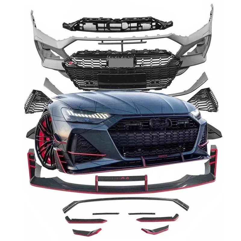 Full Body Kit For  A7 2019-2021 Upgr RS7 Front Bumper Rear Bumper Side Skirt Front Lip Classic Auto Parts