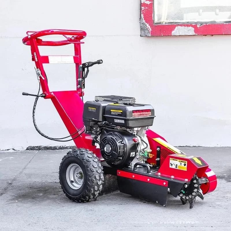 Small hand-pushed stump crusher, garden root cleaning machine, Shenghe stump crusher