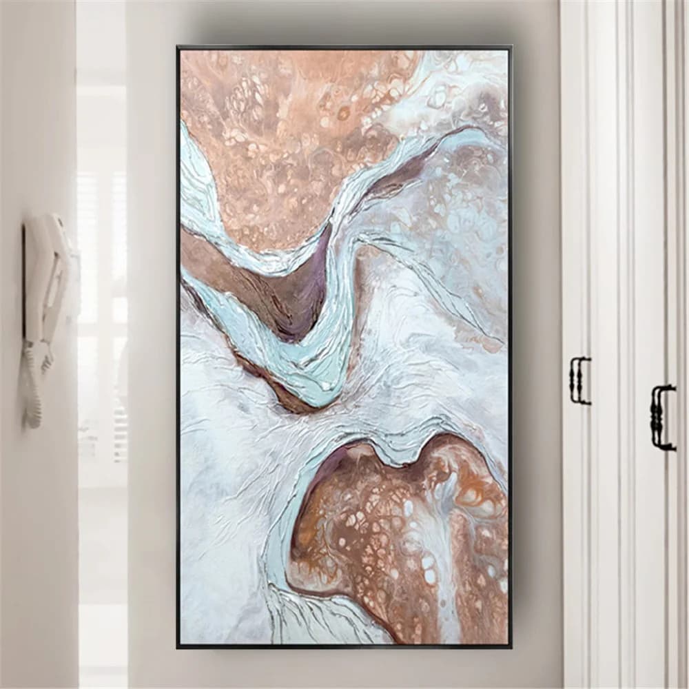 High Quality Landform Picture Thick Oil Texture Hand Painted Abstract Oil Painting Modern Canvas Wall Art Picture for Home Decor