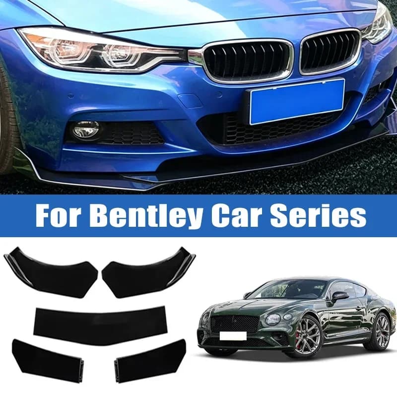 5pcs Upgraded Front Bumper Shovel with Stepped Design High-Quality ABS Material Car Accsesories for Bentley Continental GT