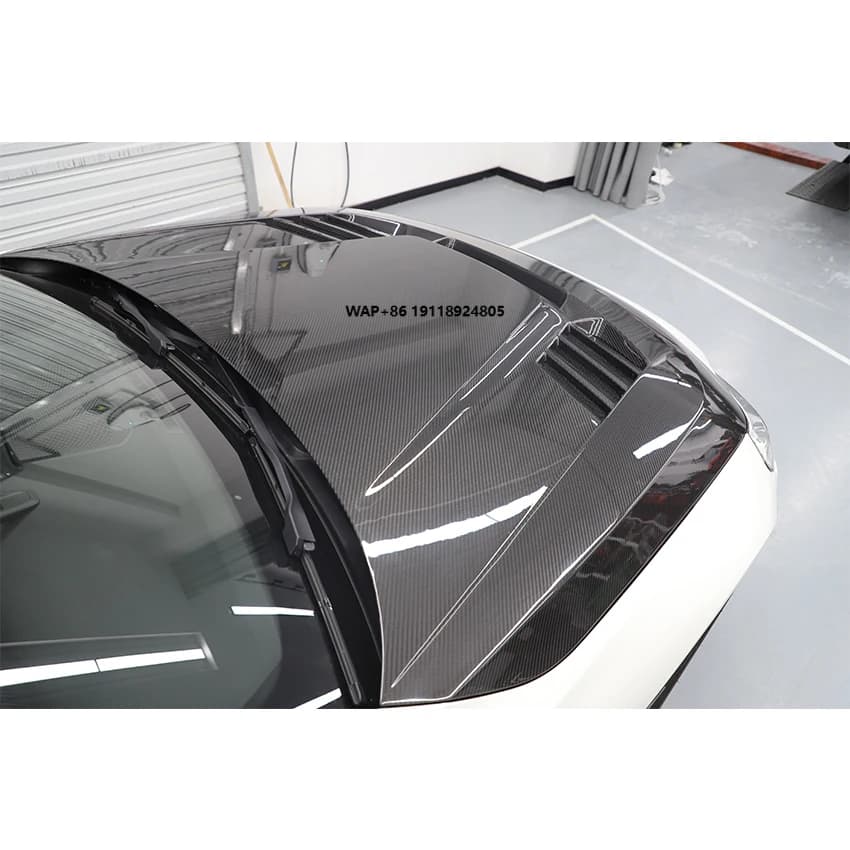 For G87 M2 Carbon Fiber V style Dry Carbon Fiber Hood Bonnet Car Body Kit