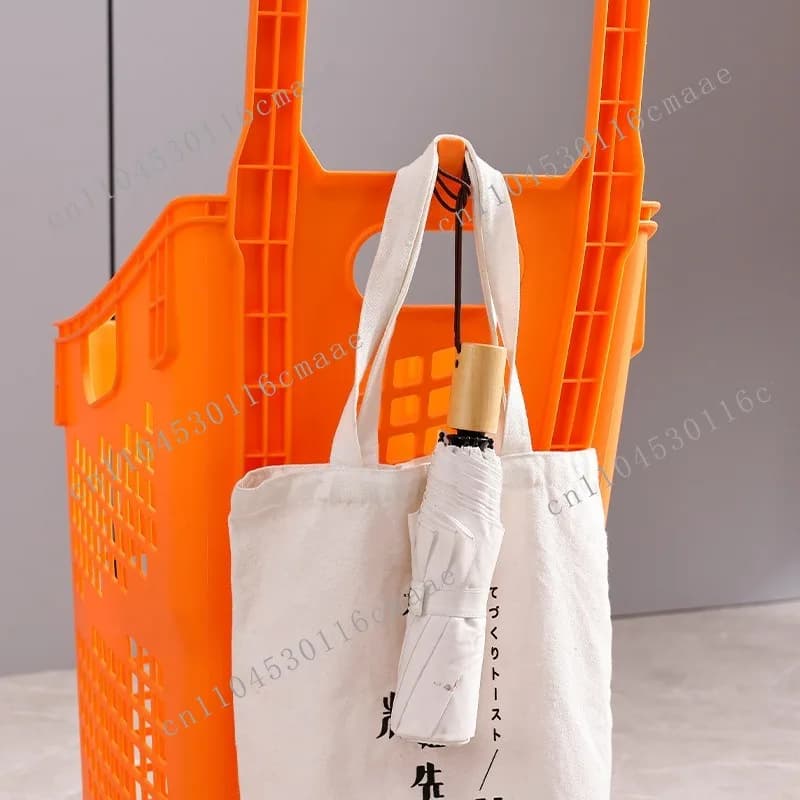 Supermarket Shopping  Express Trailer Thickened  Mall Tie Rod with Wheel Shopping Basket Buy Vegetable  Plastic Household