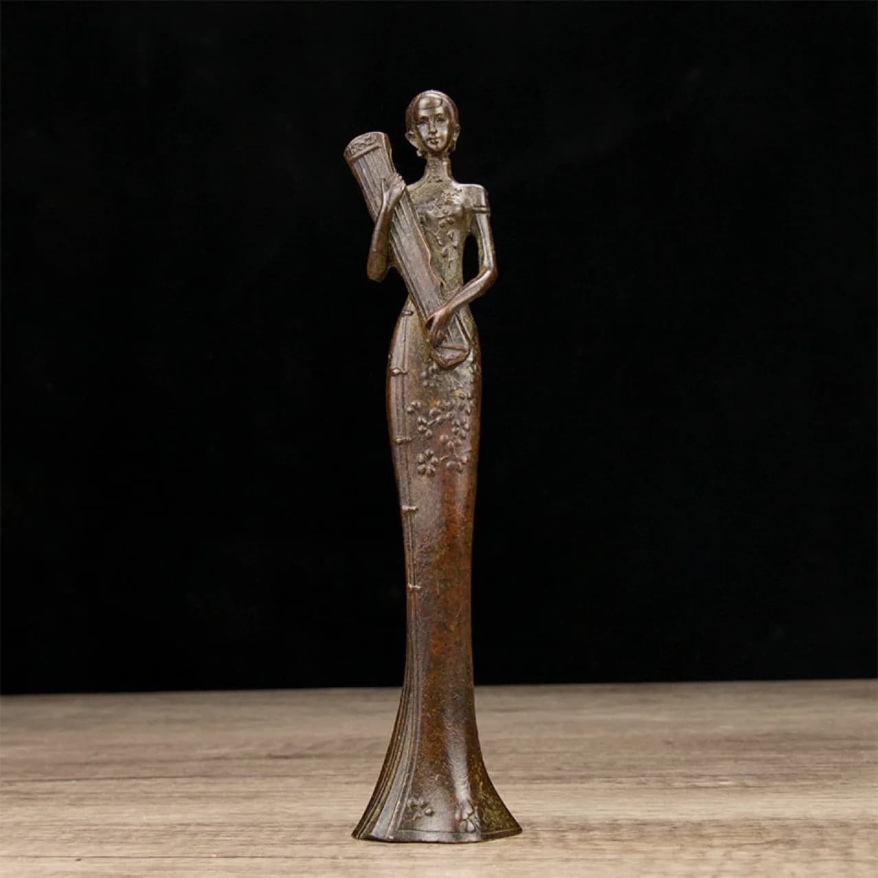 Antique collection Chinese classical beauty Statue decoration cheongsam maid of honour home decor ornaments