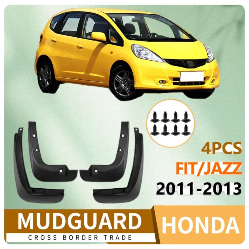Mudflaps Fender Flares for Honda Fit Jazz 2011 2012 2013 Mudguards Splash Mud Guards Cover Accessories