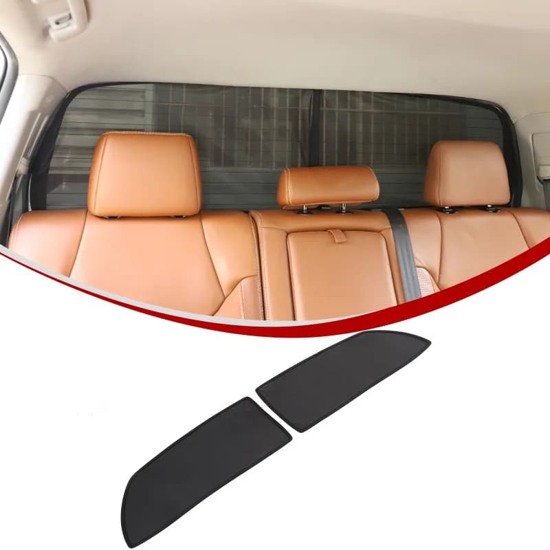 For 2007-2021 Toyota Tundra Trunk  windows Screen  Mesh  Sunshade (Memory Wire Model) Car Accessories