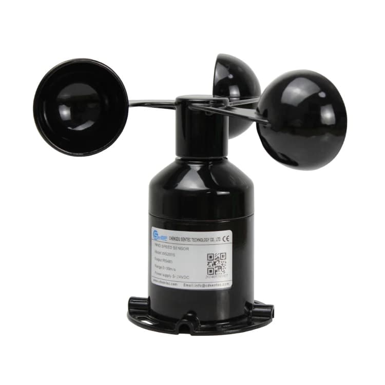 WS200S Pulse 4-20mA 0-5v RS485 Weather Station Metal Cup Anemometer Wind Speed Sensor