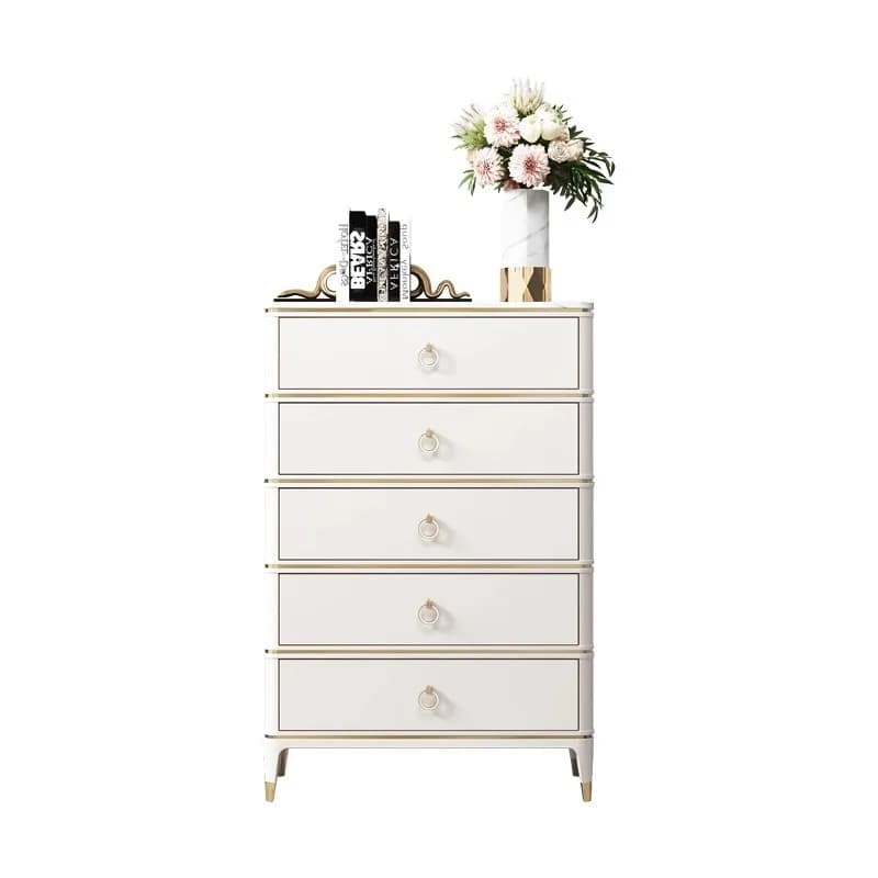 LTT living room marble storage drawer cabinet modern simple bedroom solid wood storage cabinet