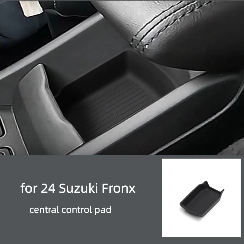 Suitable for 24 Suzuki Fronx silicone central control pad dustproof waterproof silicone pad decoration box central storage box