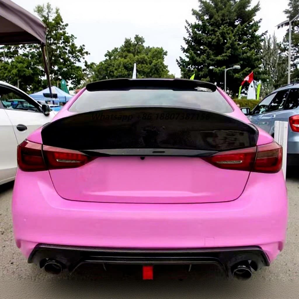 MRD for Infiniti Q50 2014+ Real Carbon Fiber Spoiler Large Duck Bill Trunk Wing
