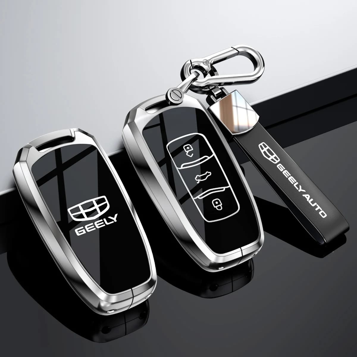 Car Accessories Key Case Holder Cover Chain For Geely Coolray Monjaro Okavango Atlas Tugella Emgrand GT S Proton X50 X70 X6 X7