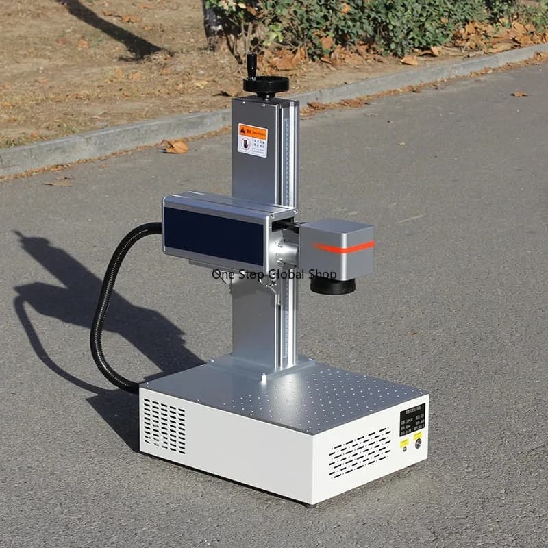20w 30w 50w Fiber Laser Marking Machine on Metal Aluminum Small Laser Marker