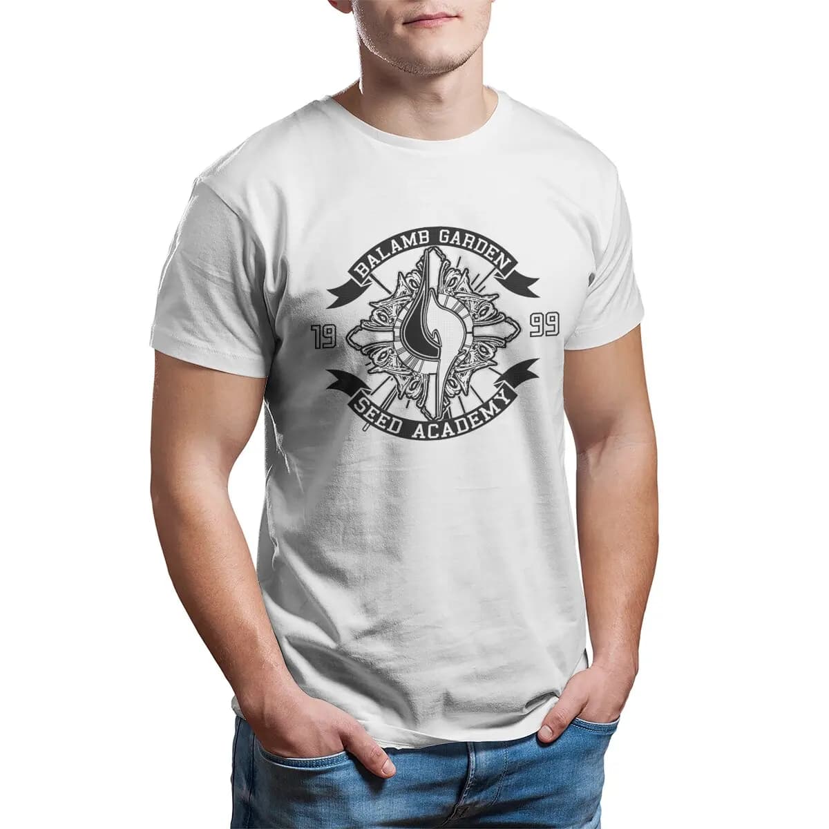 Balamb Garden Seed Academy Final Fantasy FFVIII FF8 T Shirt 100% Cotton Printed Clothing Plus Size Original T-Shirt