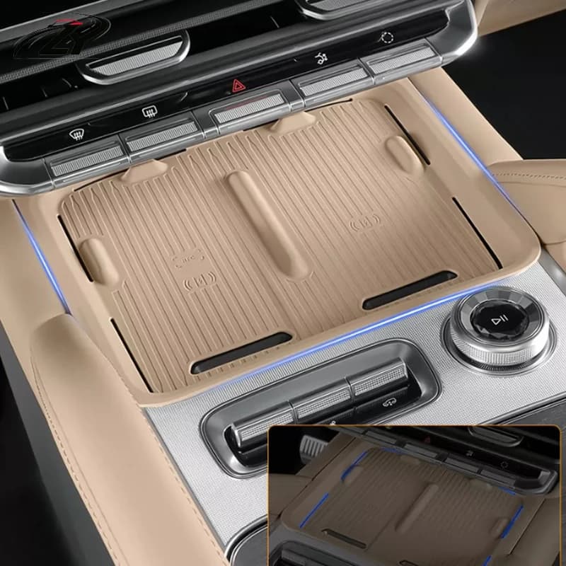 For ZEEKR 8X 2026 2027 Car Silicone Central Control Wireless Charging Dust-proof Pad Protective Pad Interior Accessories