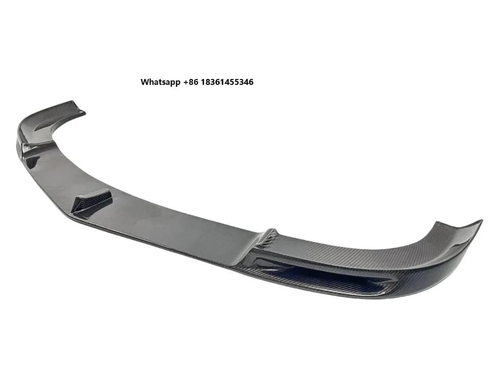 Precision-Fit FORBenz C-Class C63  W204 Front Bumper Lip Splitter Spoiler Carbon Fiber 2012-2014