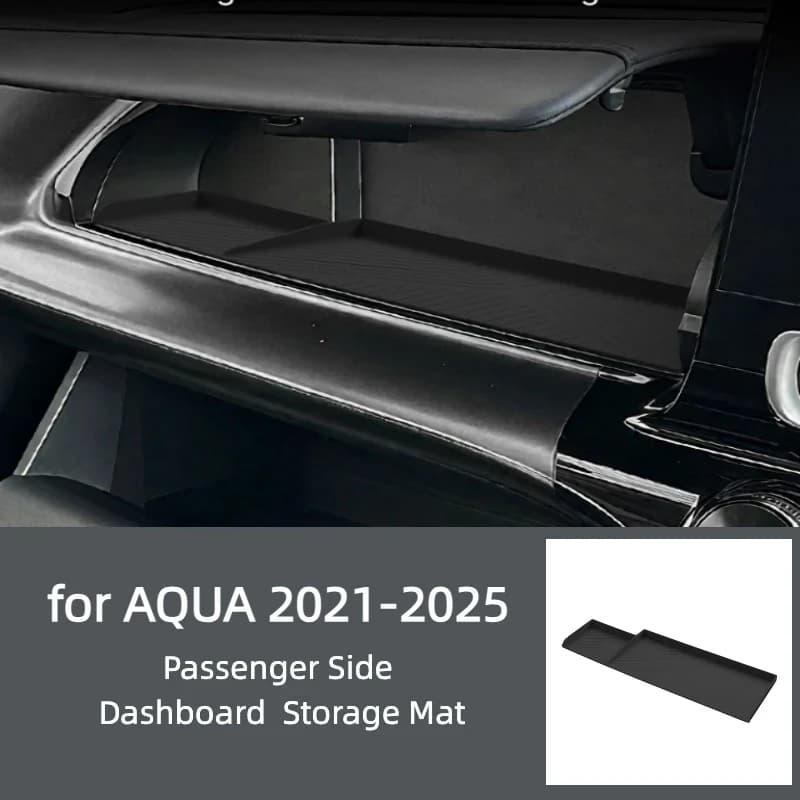 For Toyota Aqua 2021-2025 Dashboard Silicone Organizer  Anti-Slip Storage Box
