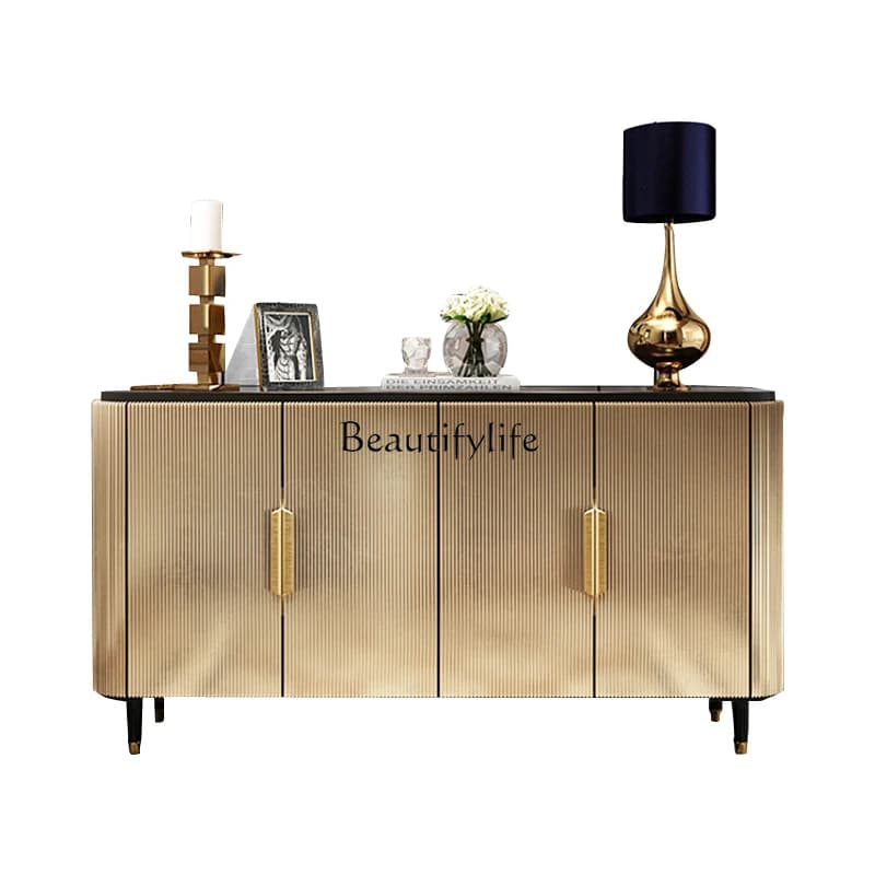 American light luxury style solid wood porch cabinet simple postmodern decorative shoe cabinet