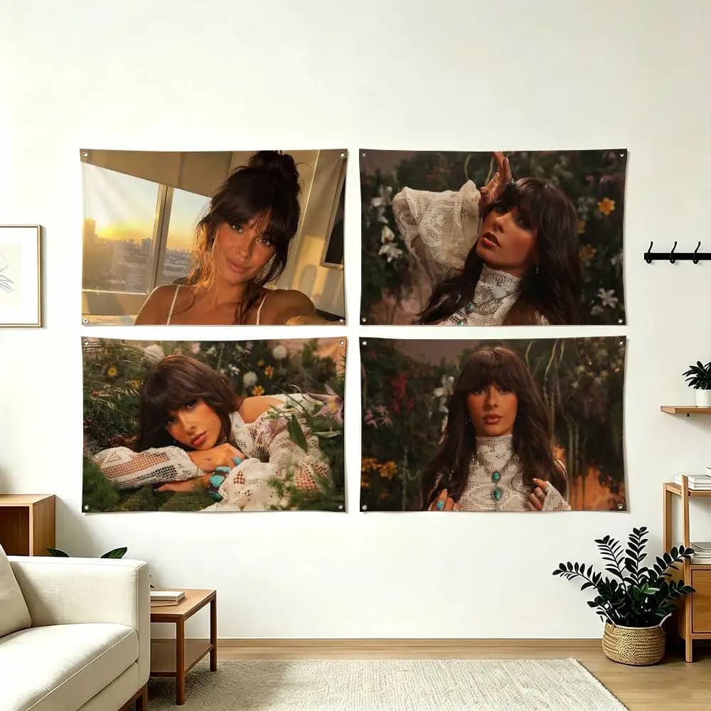 E-Ella Langley Musician Flag Suitable For Party Club Outdoor Interior Wall Decoration Banner Fans Gift