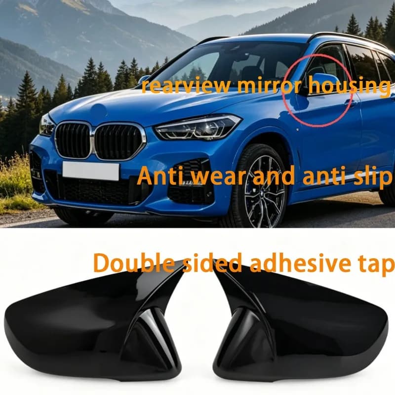 Suitable for 16-19 BMW X1F48F49 horn rearview mirror housing modified 1 series F52 reversing mirror reflector