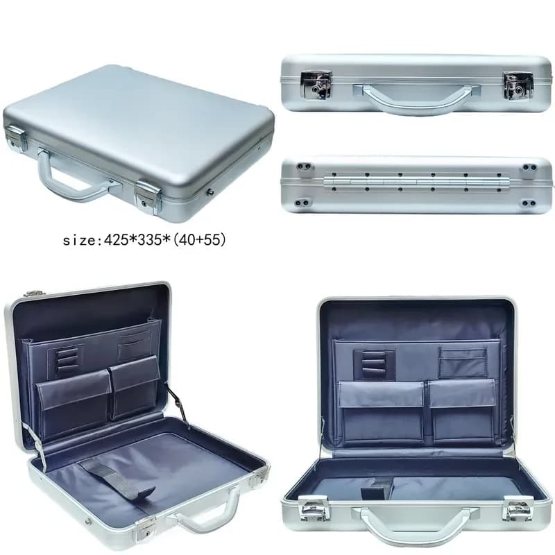 Customizable-Customized one-piece aluminum-magnesium alloy box EVA custom aluminum alloy box Portable aluminum alloy toolbox