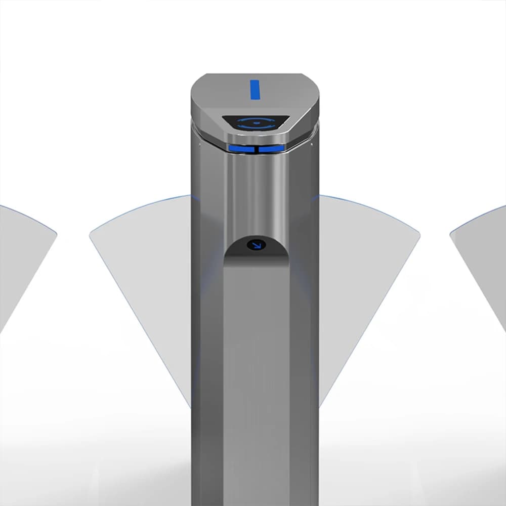 JSTD6302-21 Flap Barrier Turnstile for Subway Station Security RFID Access Control