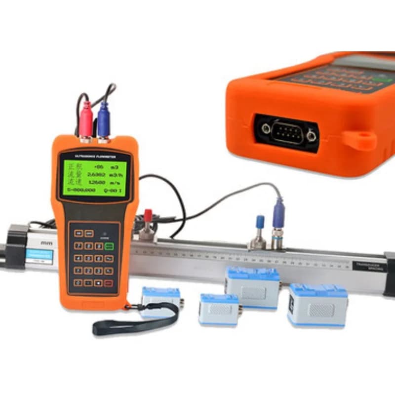 Portable integrated ultrasonic flowmeter remote liquid water meter