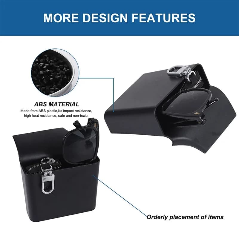 1Pcs ABS Black For Lotus EMIRA 2021-2023 Car Center Control Air Outlet Side Storage Box Interior Accessories LHD