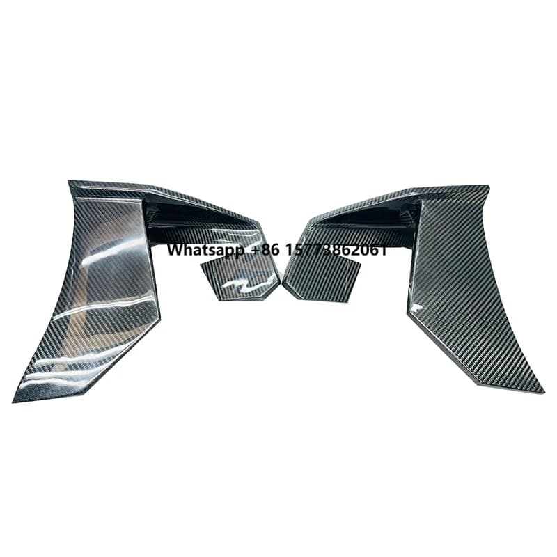 Dry Carbon Fiber Car Exterior Parts Rear Bumper Side Diffuser Splitter for Mclaren GT 2019-2022 Carbon Side Splitter